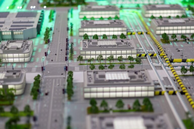 Modelo Arquitetonico De Um Distrito Moderno Da Cidade kDMzg364P_k